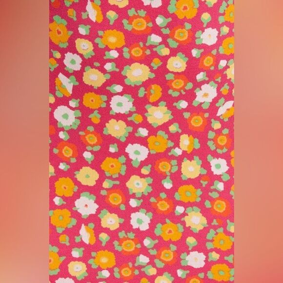 BP PRINT KNIT MINIDRESS IN PINK SALLY RETRO FLORAL - Picture 5 of 13